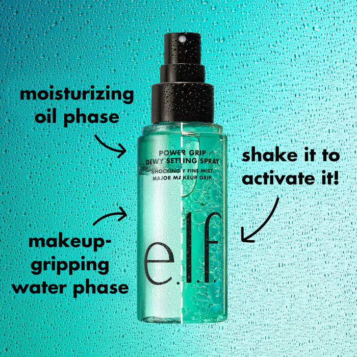 Fijador acabado luminoso Elf Power Grip Dewy Setting Spray 80ml