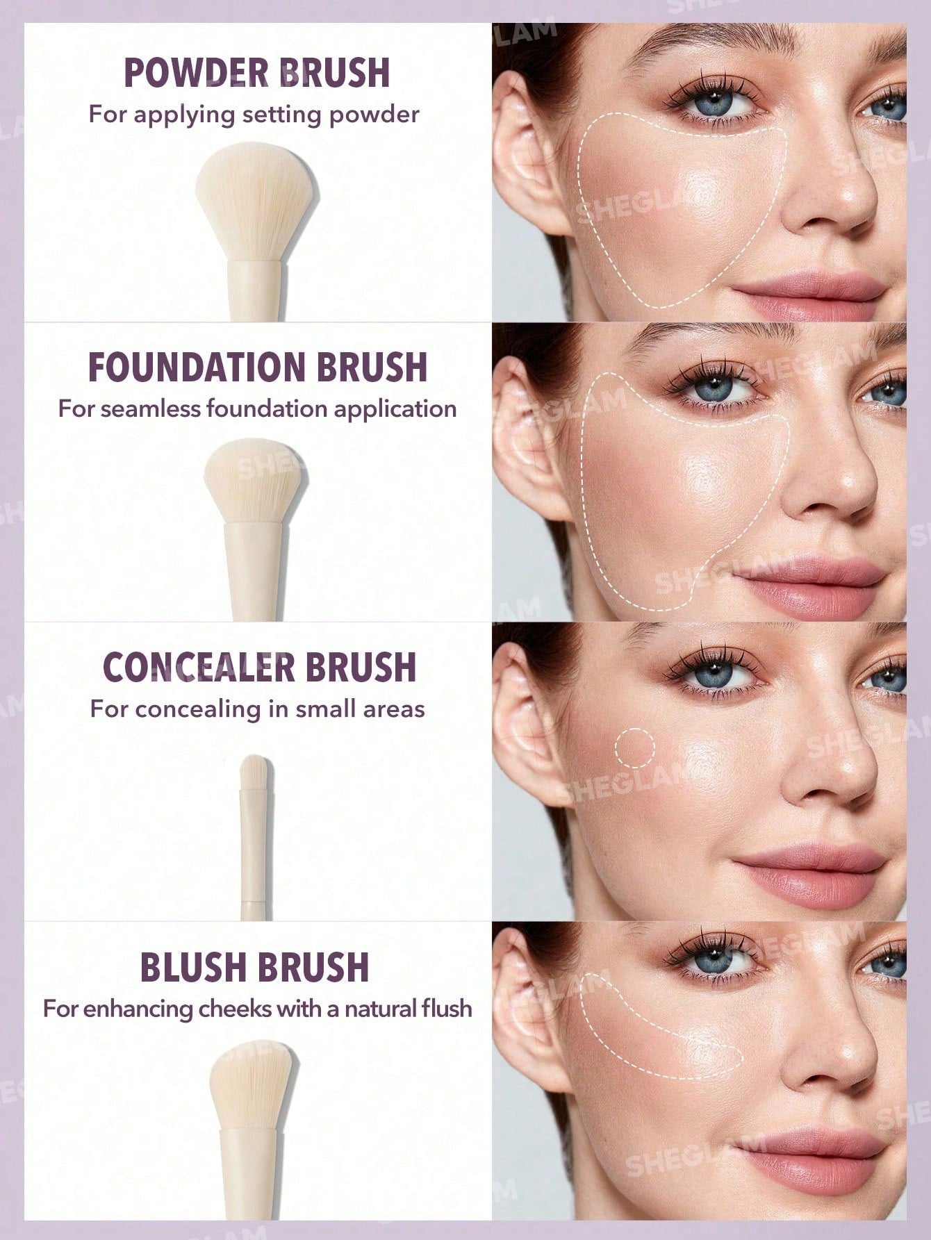 Kit de brochas Sheglam Pro Core Brush Kit