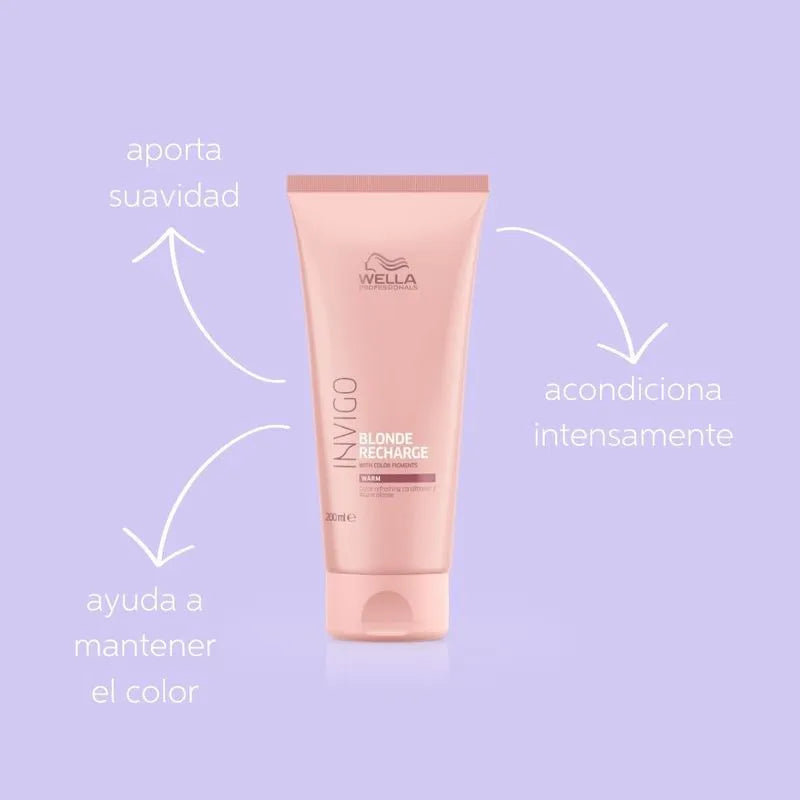 Acondicionador matizante Wella Professionals Blonde Recharge Conditioner 200ml