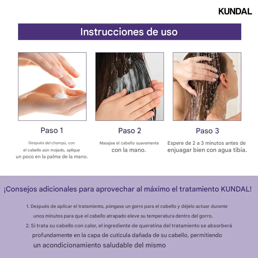 Acondicionador capilar nutritivo Kundal Honey & Macadamia Protein Treatment 500ml