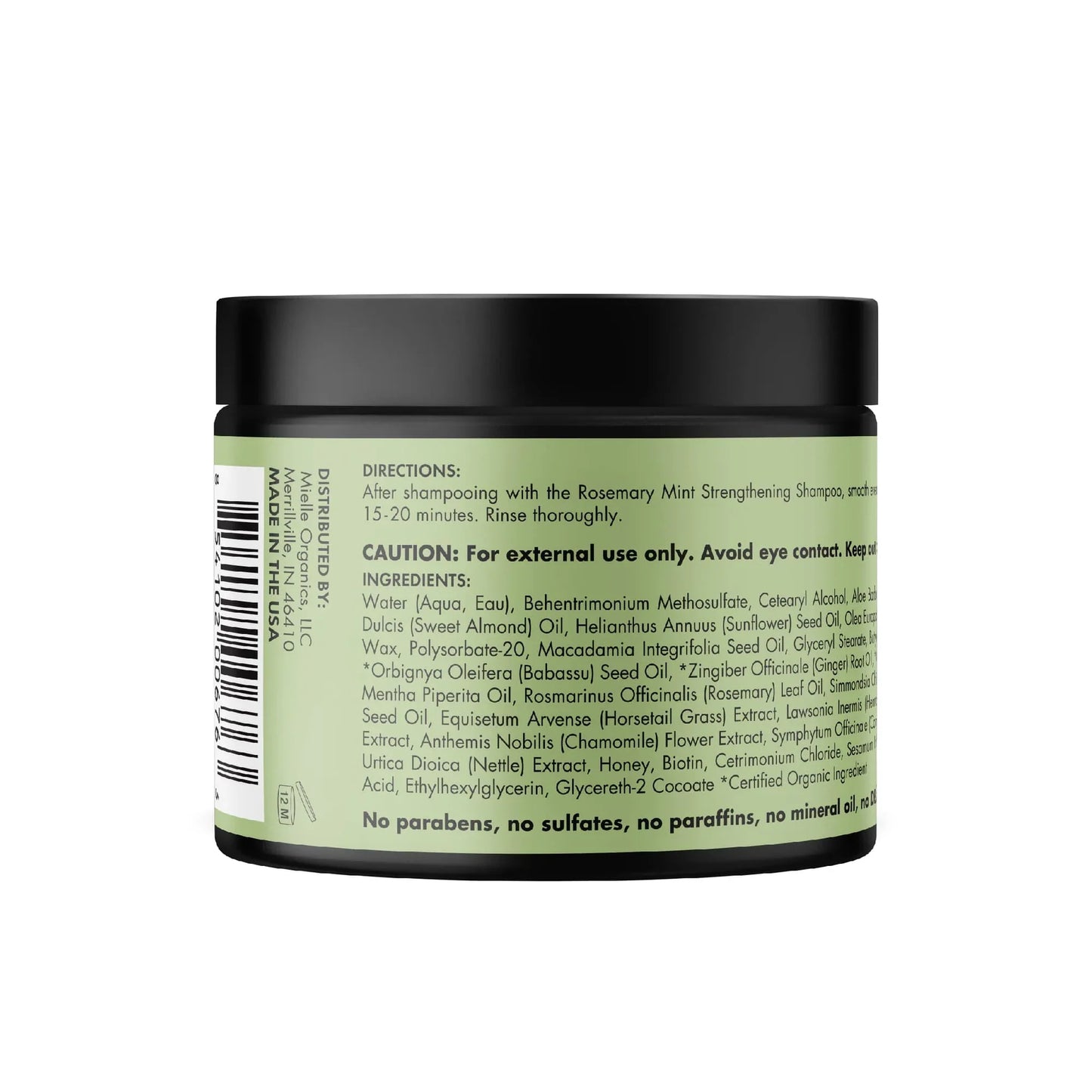 Mascarilla fortalecedora Mielle Organics Rosemary Mint Strengthening Hair Masque 340g
