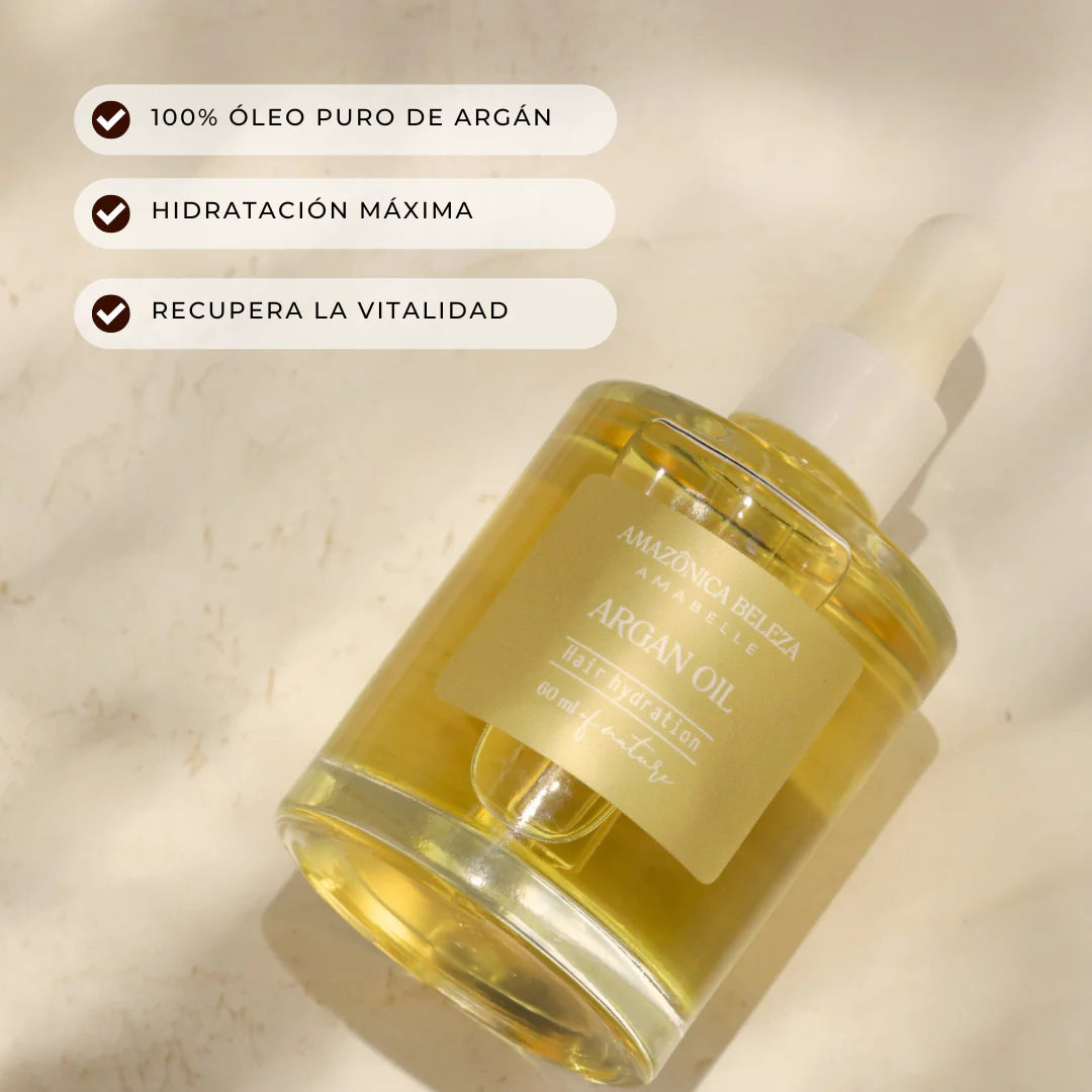 Óleo capilar de Argán Amazônica Beleza 60ml