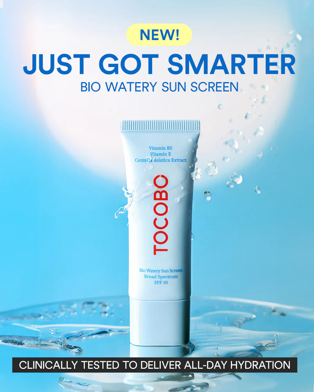 Protector solar hidratante Tocobo Bio Watery Sun Screen SPF50 PA++++ 50ml