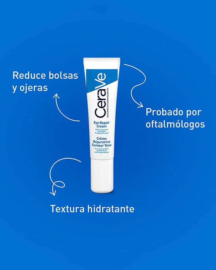 Crema Reparadora Contorno de Ojos con Ácido Hialurónico y Ceramidas CeraVe Eye Repair Cream 14ml