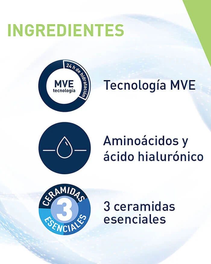 Limpiadora crema-espuma hidratante para piel normal a seca CeraVe Hydrating Cream-to-Foam Cleanser For Normal to Dry Skin 236ml