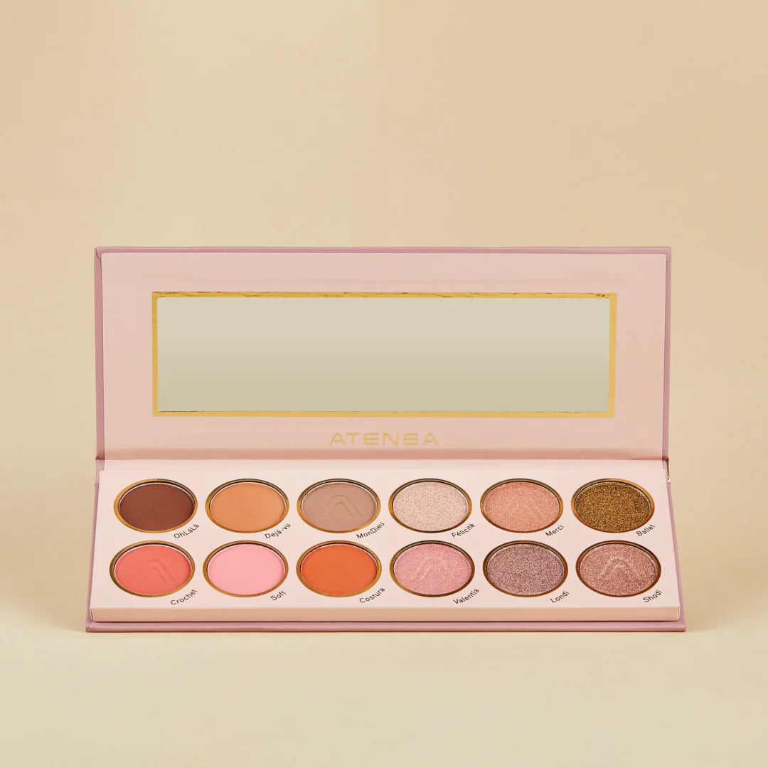 Paleta de sombras Rose 12 tonos Sublime Atenea