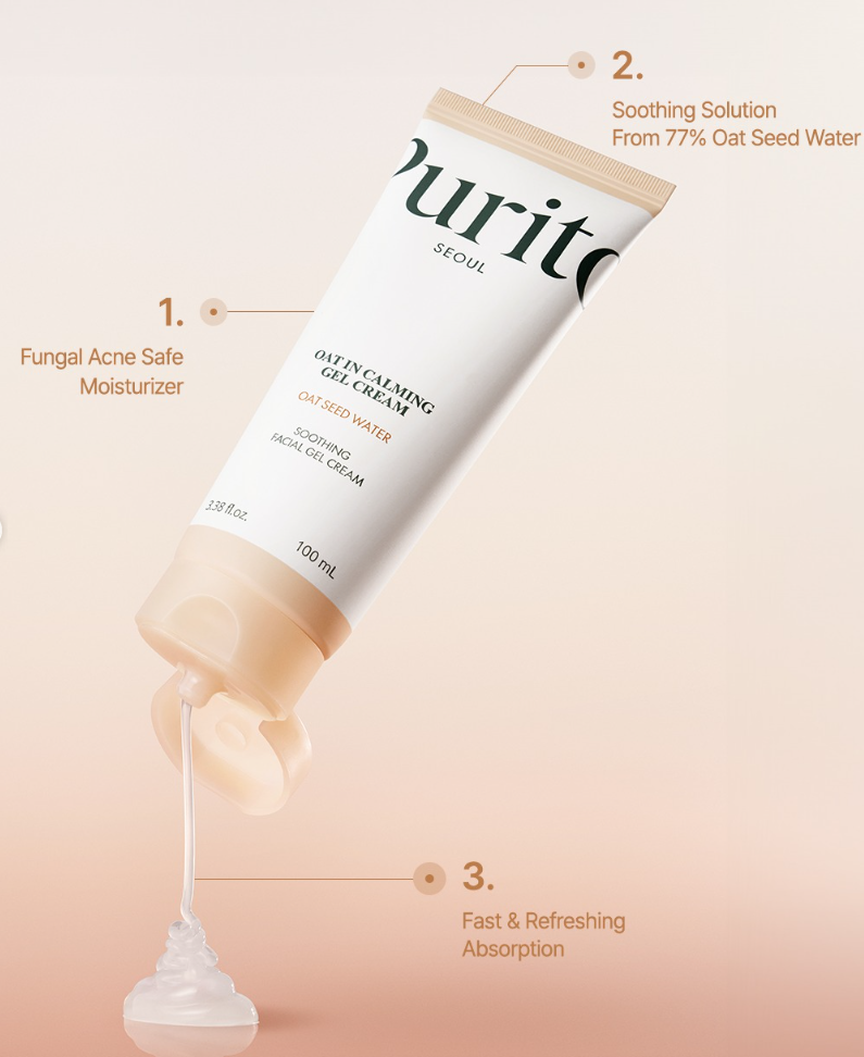 Gel crema calmante con Avena Purito Seoul Oat-In Calming Gel Cream 100 ml