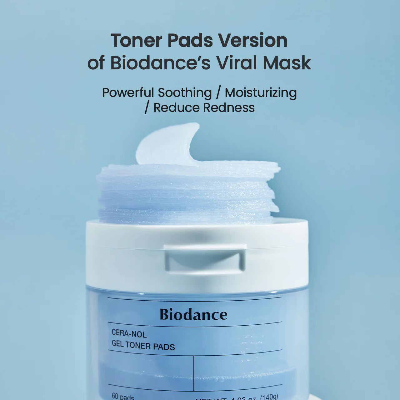 Pads de Tónico en Gel con Cera-nol Biodance Cera-nol Gel Toner Pad 60uds