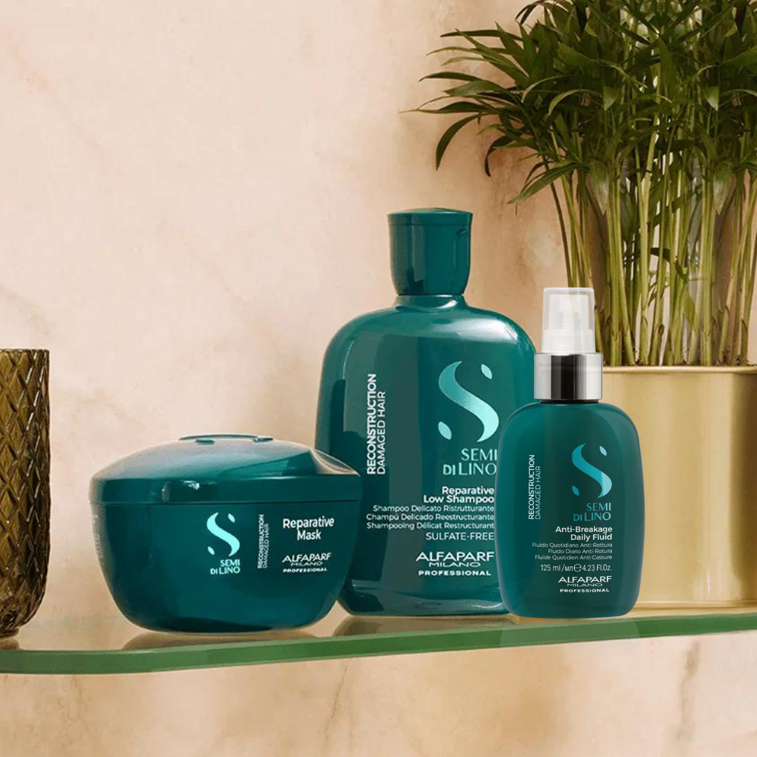 Kit Reparador Intensivo Alfaparf Milano Semi Di Lino Reconstruction Damaged Hair