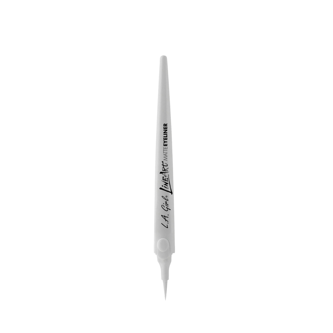 Delineador en plumón mate blanco L.A Girl Line Art Matte Eyeliner Pen Pure White