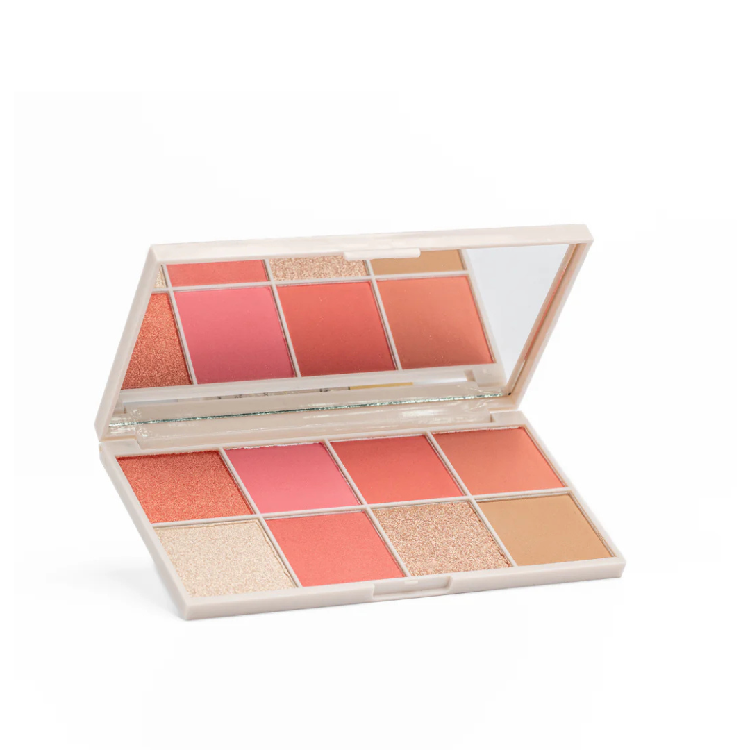 Paleta de rubores, bronceadores e iluminadores Montoc Light Set Face Palette 8T