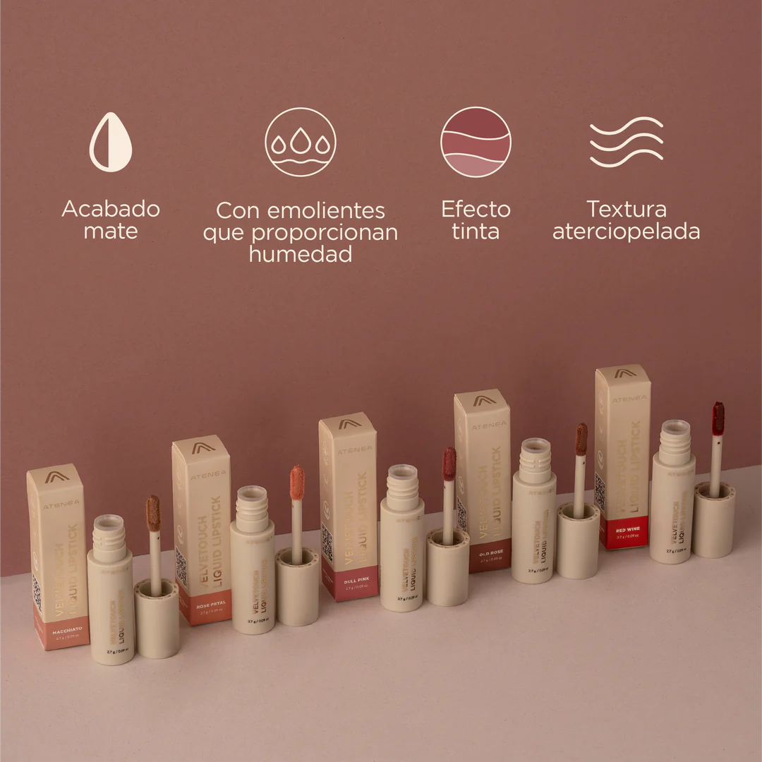 Labial Velvet Líquido Atenea