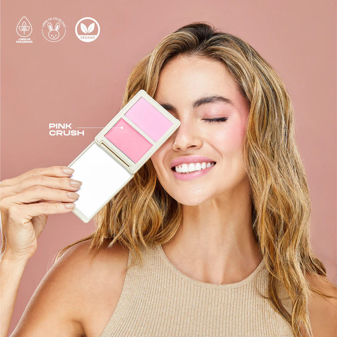 Rubor en dúo allure crema y polvo compacto Atenea
