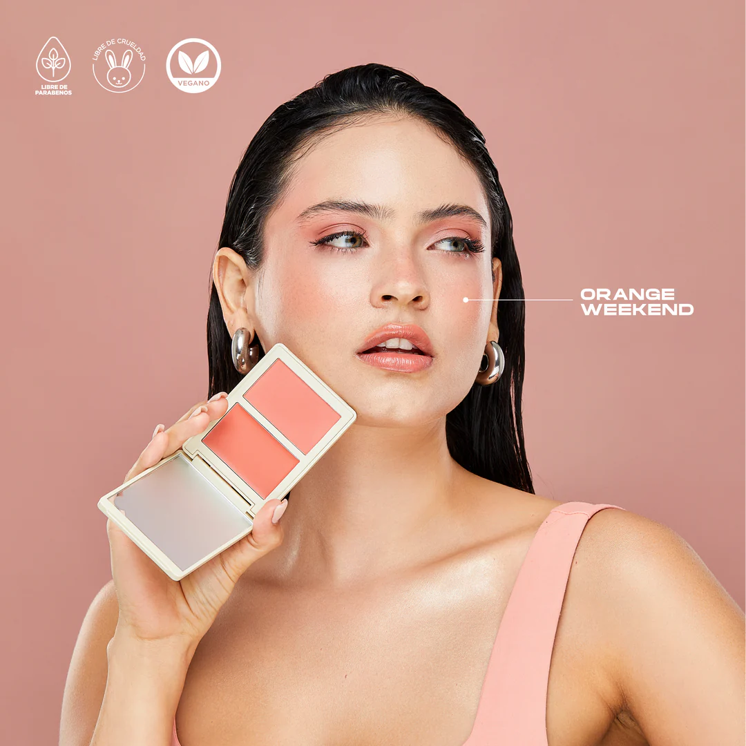 Rubor en dúo allure crema y polvo compacto Atenea