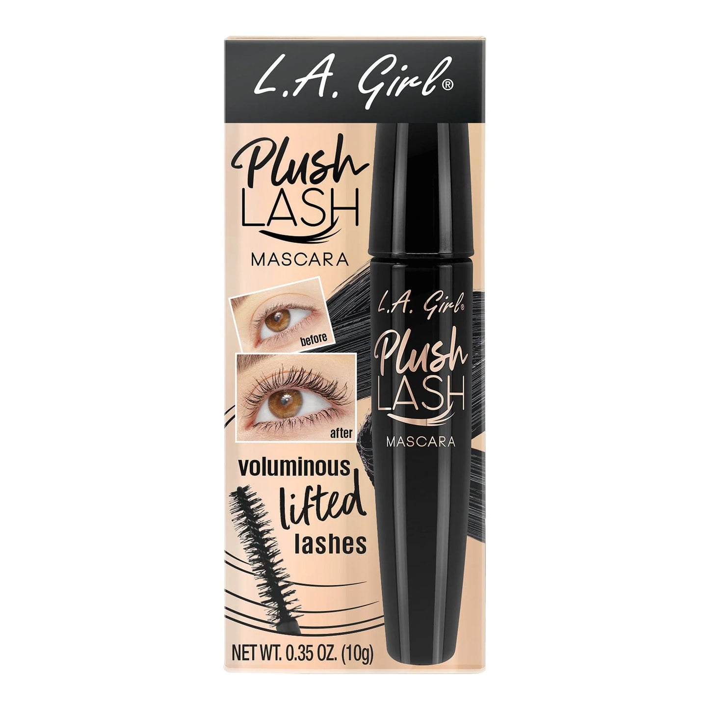 Pestañina L.A Girl Pestañina Plush Lash Blackest Black