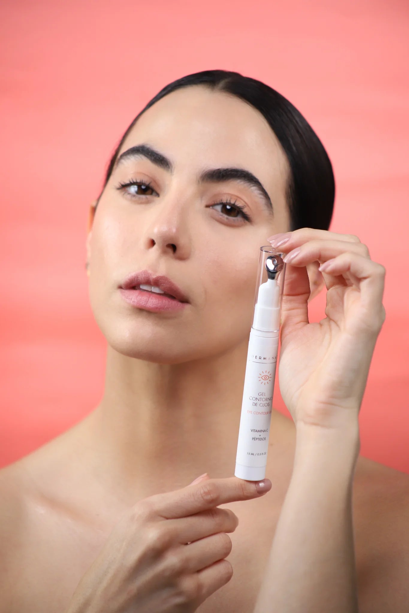 Gel contorno de ojos Dermanat Eye Contour Gel Vitamin C+ Peptides Blend 15ml