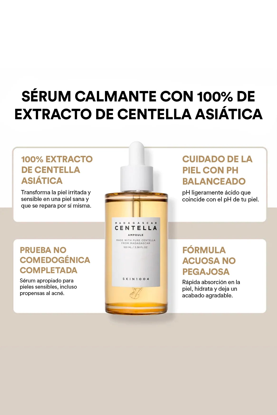 Ampolla de Centella Asiática Skin1004 Madagascar Centella Ampoule 100ml