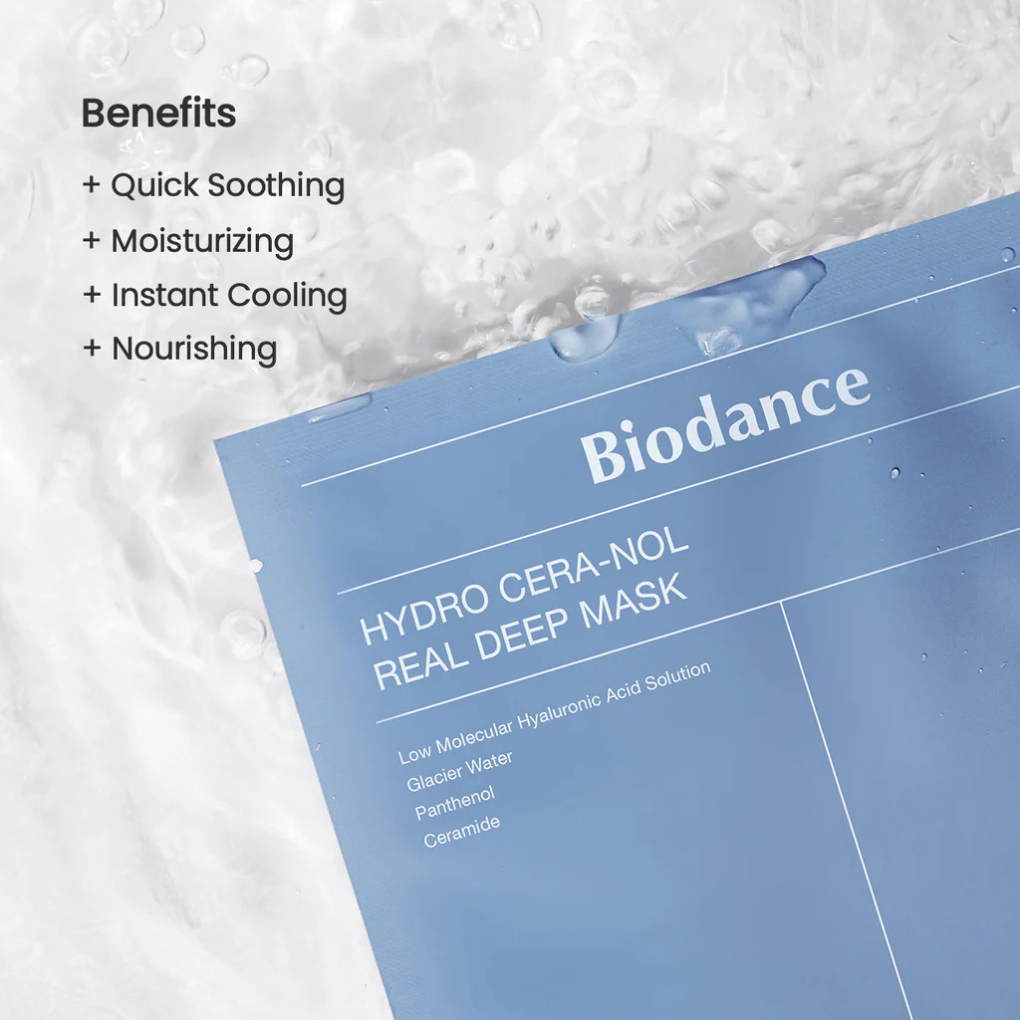 Mascarilla hidratante profunda Biodance Hydro Cera-nol Real Deep Mask 1pz