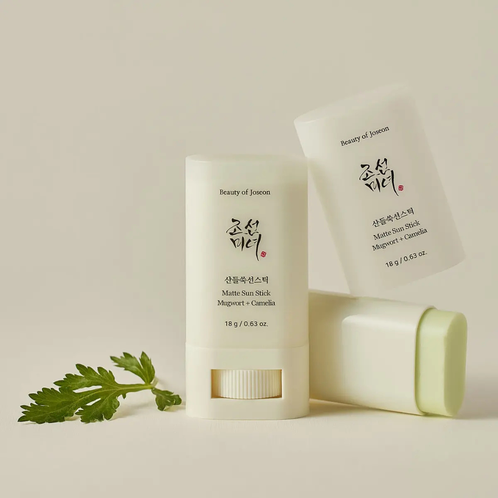 Protector solar en barra mate con Artemisa y Camelia Beauty of Joseon Matte Sun Stick Mugwort + Camelia 18g