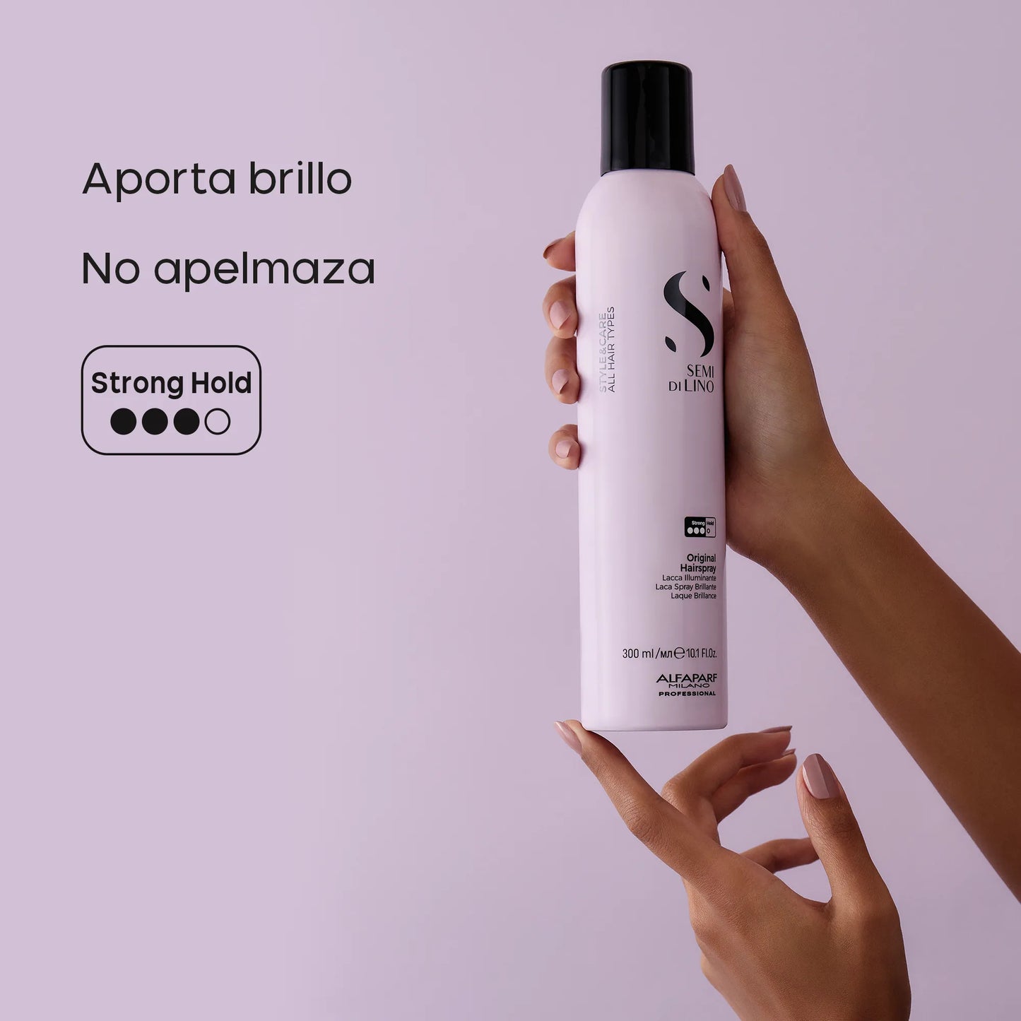 Laca fijación media Alfaparf Semi Di Lino Original Hairspray 300ml