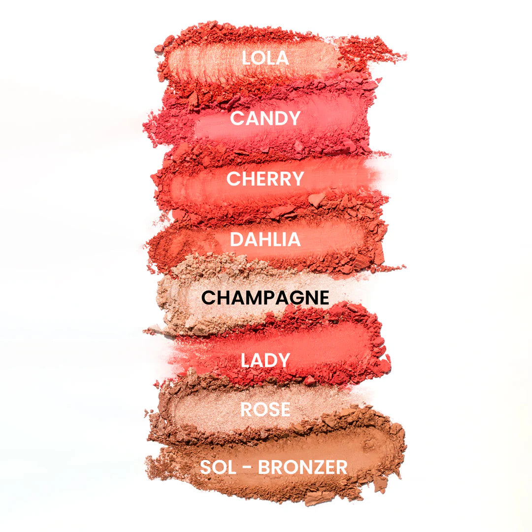 Paleta de rubores, bronceadores e iluminadores Montoc Light Set Face Palette 8T