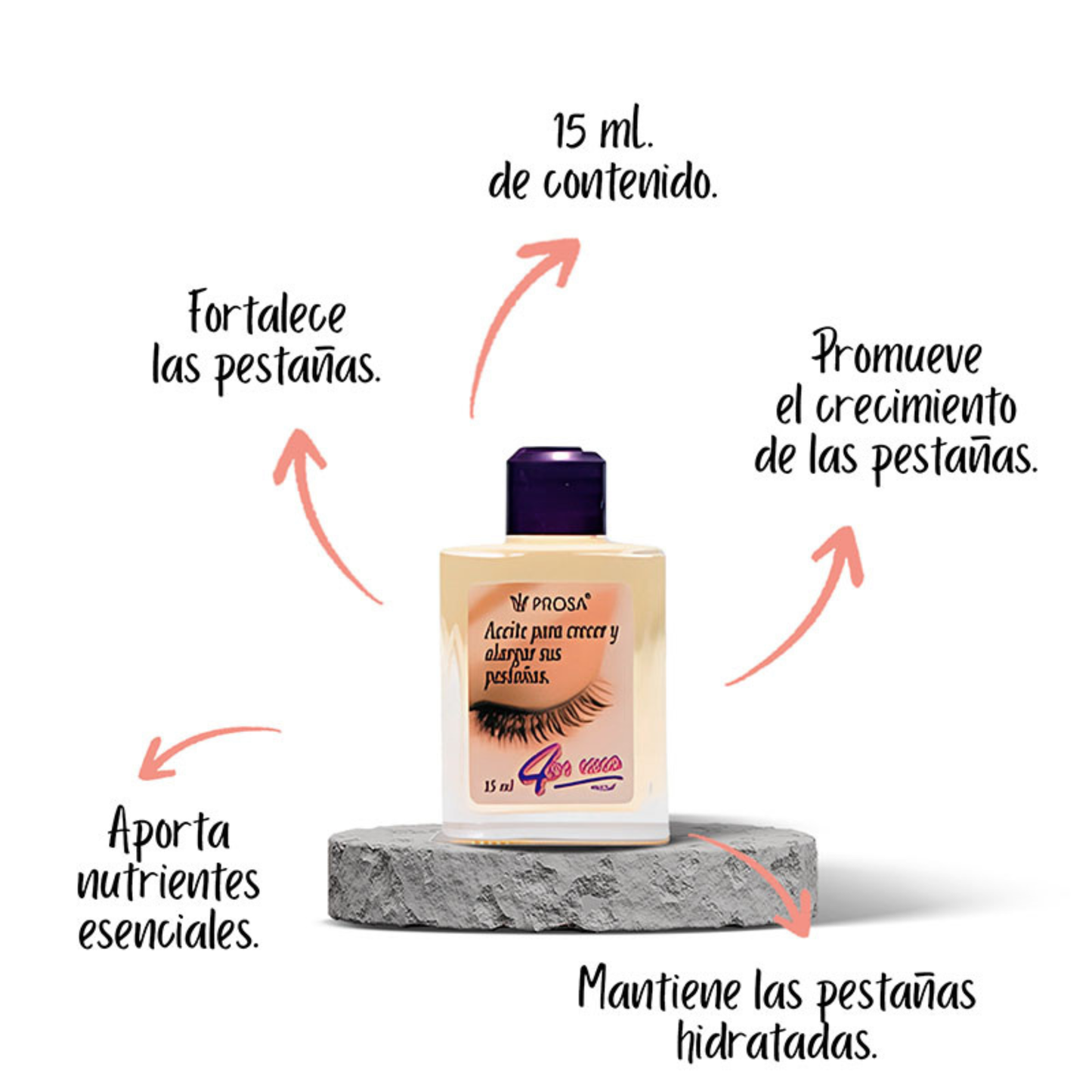 Aceite desmaquillante y para el crecimiento de pestañas Prosa