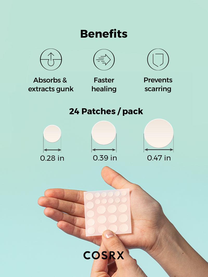 Parches tratamiento de acné Cosrx Acne Pimple Master Patch 24uds