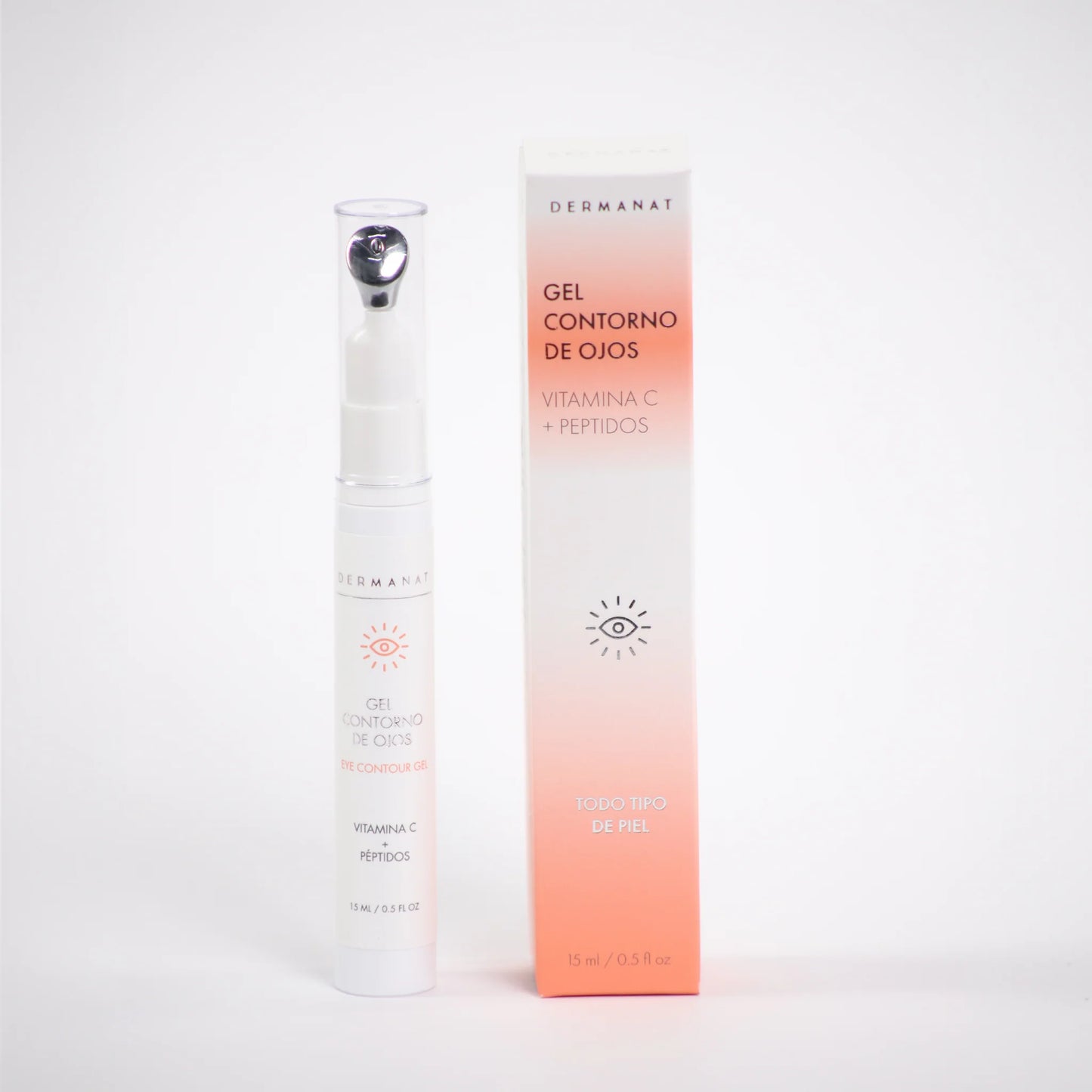 Gel contorno de ojos Dermanat Eye Contour Gel Vitamin C+ Peptides Blend 15ml