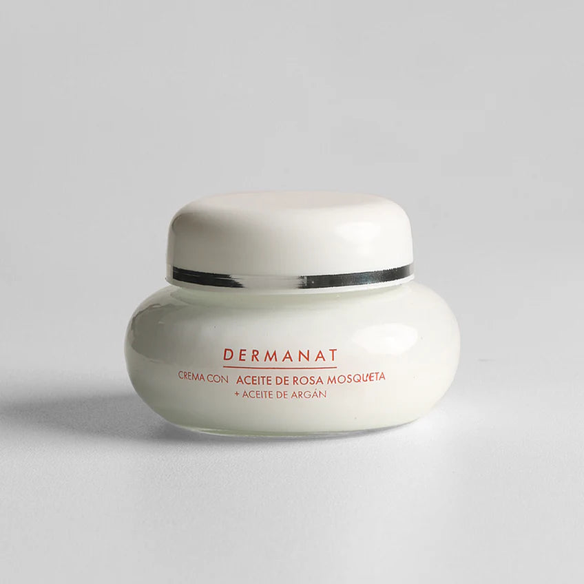 Crema humectante con aceite de Rosa Mosqueta y Argán Dermanat x 30 ml