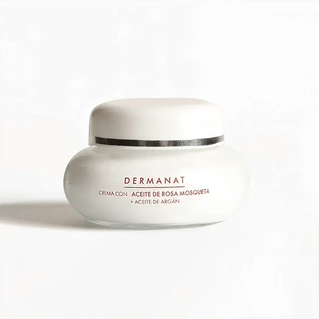 Crema humectante con aceite de Rosa Mosqueta y Argán Dermanat x 30 ml
