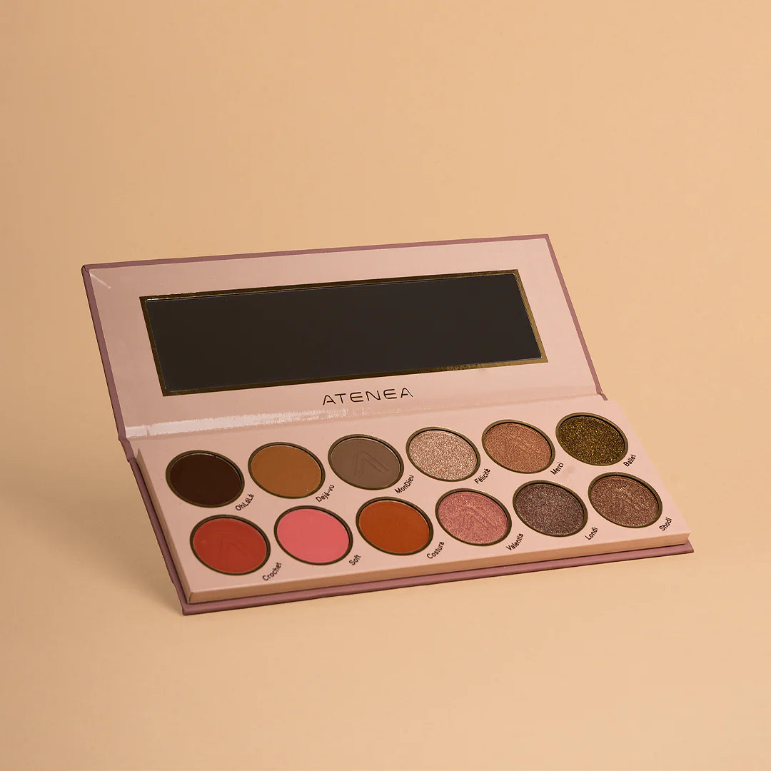 Paleta de sombras Rose 12 tonos Sublime Atenea