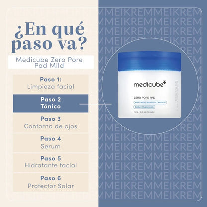 Discos exfoliantes Zero Pore Pads Medicube 70uds