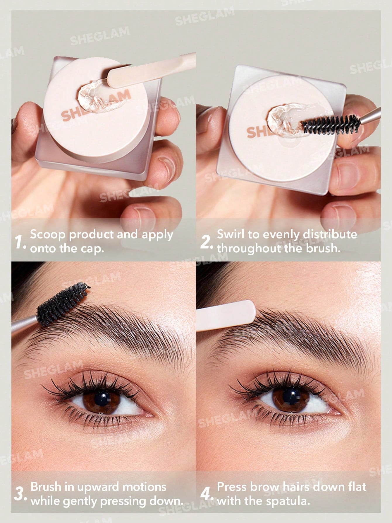 Gel fijador de cejas Sheglam Set Me Up Brow Hold Crystal Clear