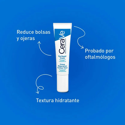 Crema Reparadora Contorno de Ojos con Ácido Hialurónico y Ceramidas CeraVe Eye Repair Cream 14ml