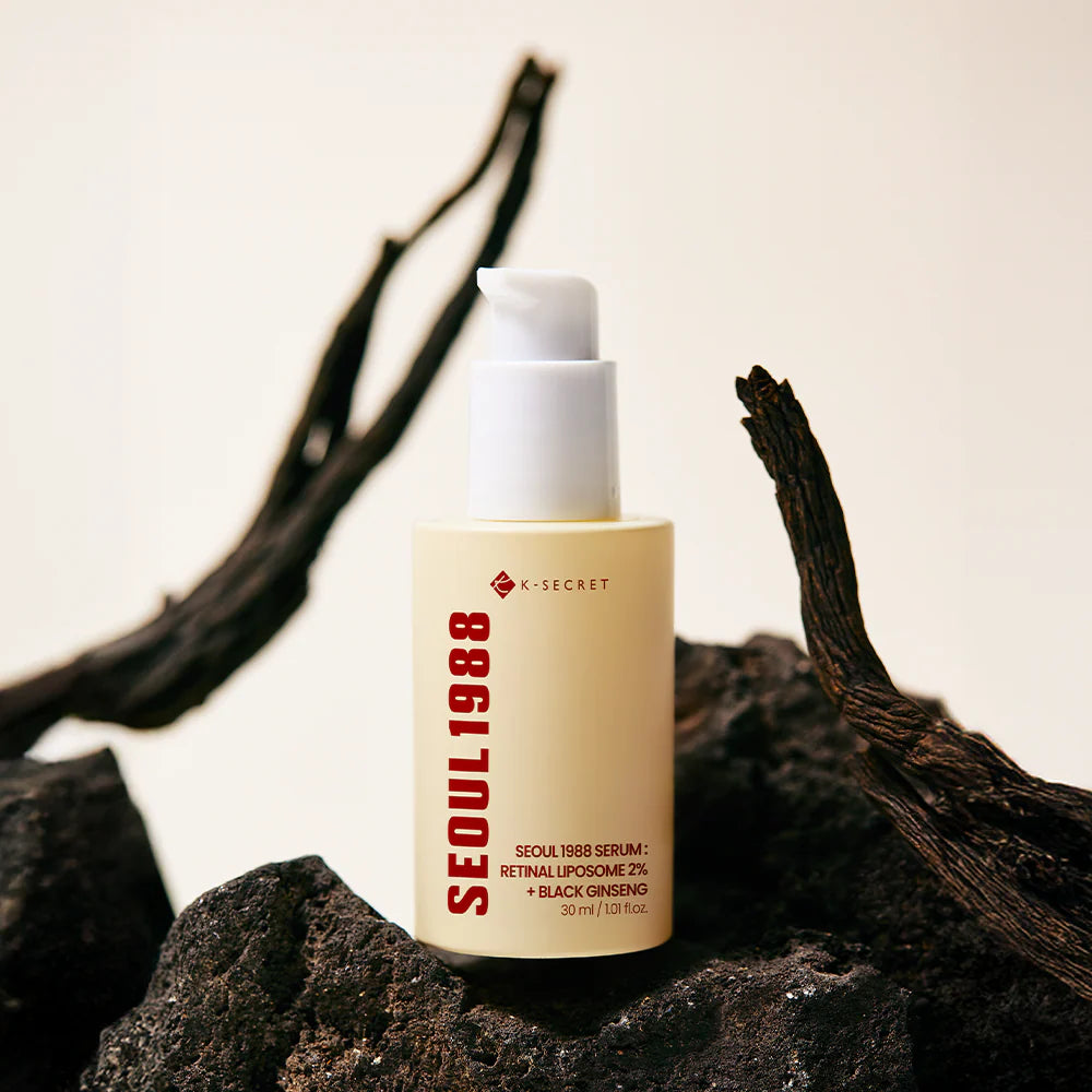 Sérum con retinal para arrugas y textura K-Secret SEOUL 1988 Serum Retinal Liposome 2% + Black Ginseng 30ml