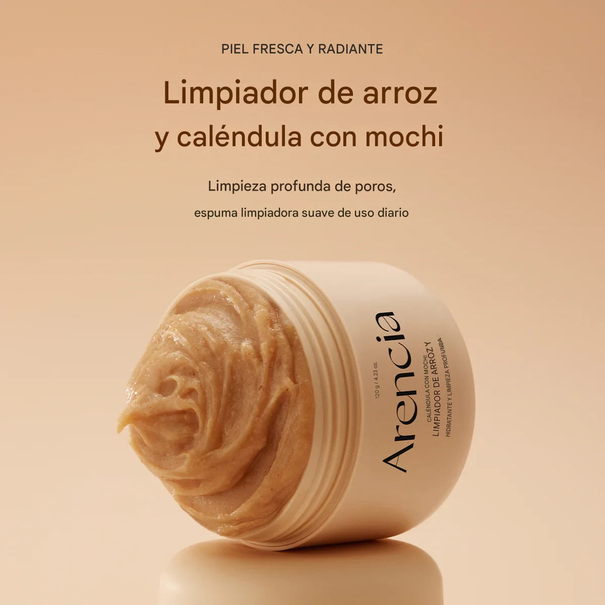 Limpiador facial calmante Arencia Calendula Rice Mochi Cleanser 120g