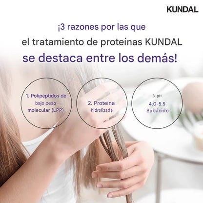 Acondicionador capilar nutritivo Kundal Honey & Macadamia Protein Treatment 500ml