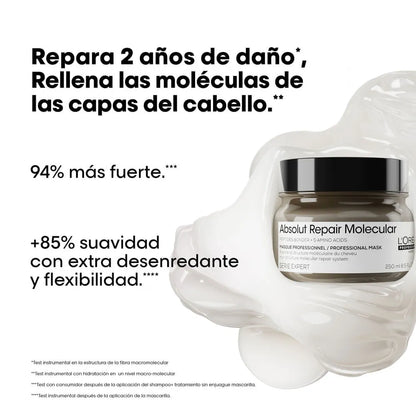 Mascarilla Absolut Repair Molecular L’Oréal Professionnel 250ml