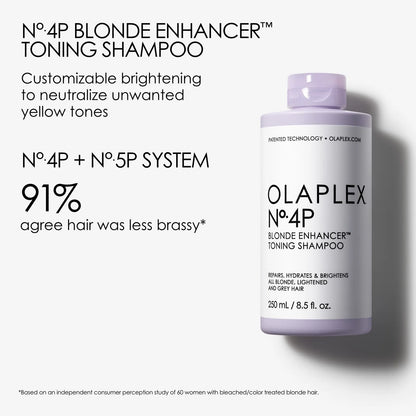 Shampoo Matizante Olaplex # 4P Blonde Enhancer™ Toning Shampoo