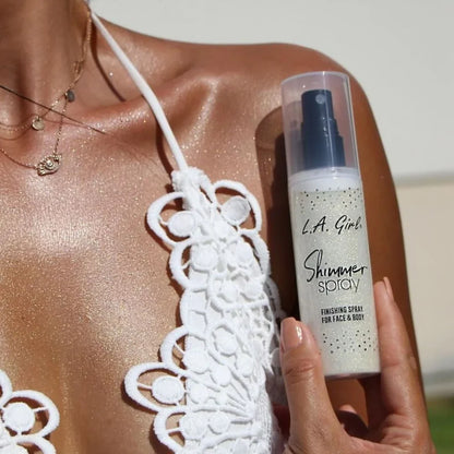 Iluminador en Spray para Rostro | Cuerpo L.A Girl Shimmer Finishing Spray For Face & Body