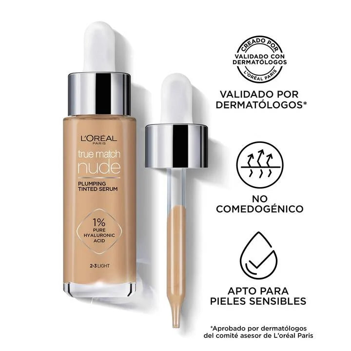 Sérum con Color L'Oréal Paris True Match Tinted Serum 30 mL.