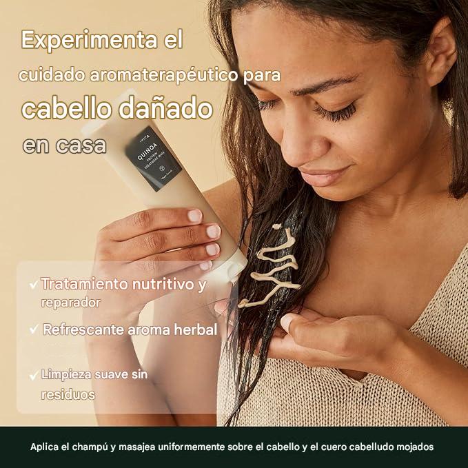 Mascarilla capilar reparadora con proteína de Quinoa Aromatica Quinoa Protein Treatment Mask 160ml