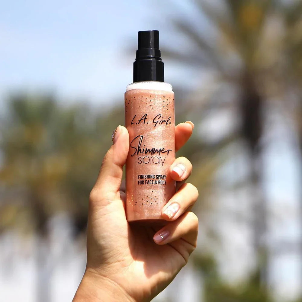 Iluminador en Spray para Rostro | Cuerpo L.A Girl Shimmer Finishing Spray For Face & Body