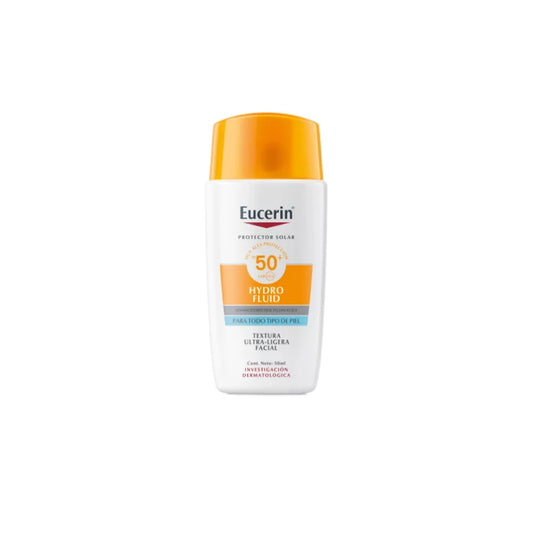 Protector Solar Facial Textura Ultra Ligera Eucerin Sun Face Hydro Fluid FPS 50+ 50ml