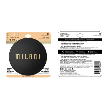 Polvos compactos Milani Conceal + Perfect Shine-Proof Powder