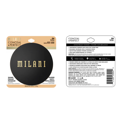 Polvos compactos Milani Conceal + Perfect Shine-Proof Powder