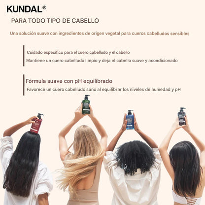 Shampoo Nutritivo Kundal Honey & Macadamia Nature Shampoo 500ml