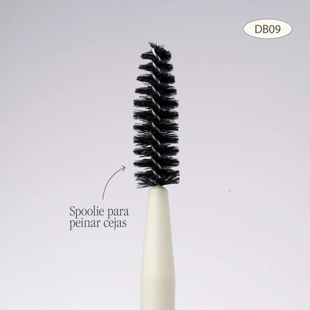 Brocha Duo Atenea para Cejas y Espátula