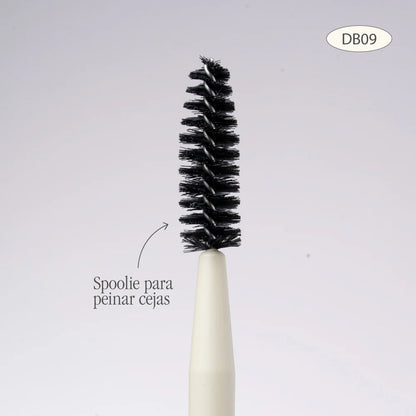 Brocha Duo Atenea para Cejas y Espátula