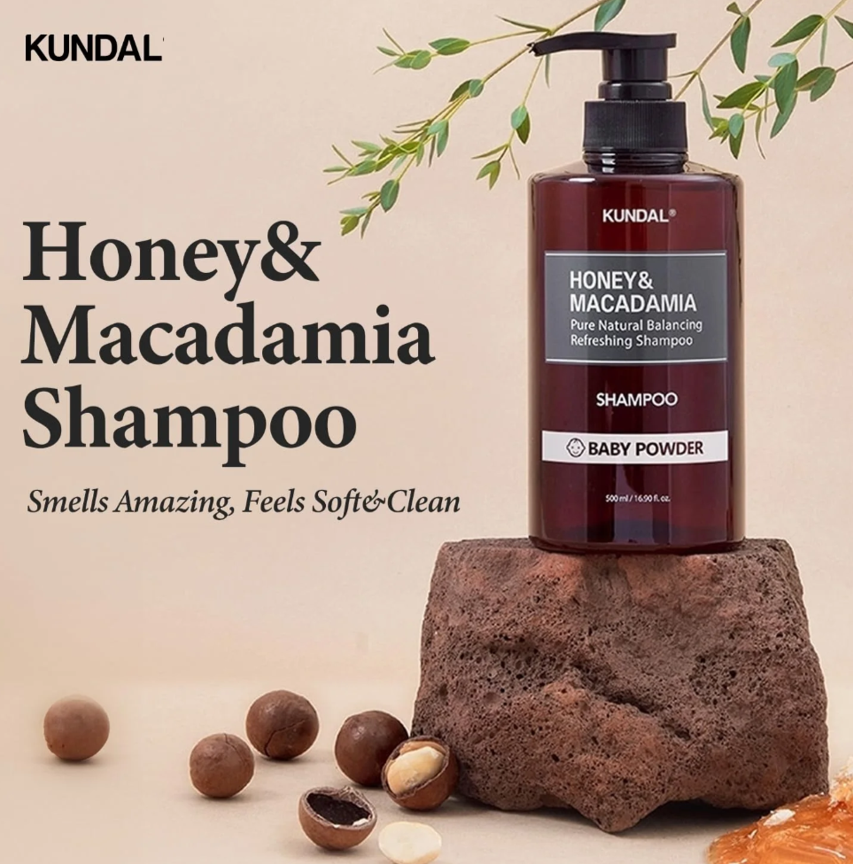 Shampoo Nutritivo Kundal Honey & Macadamia Nature Shampoo 500ml